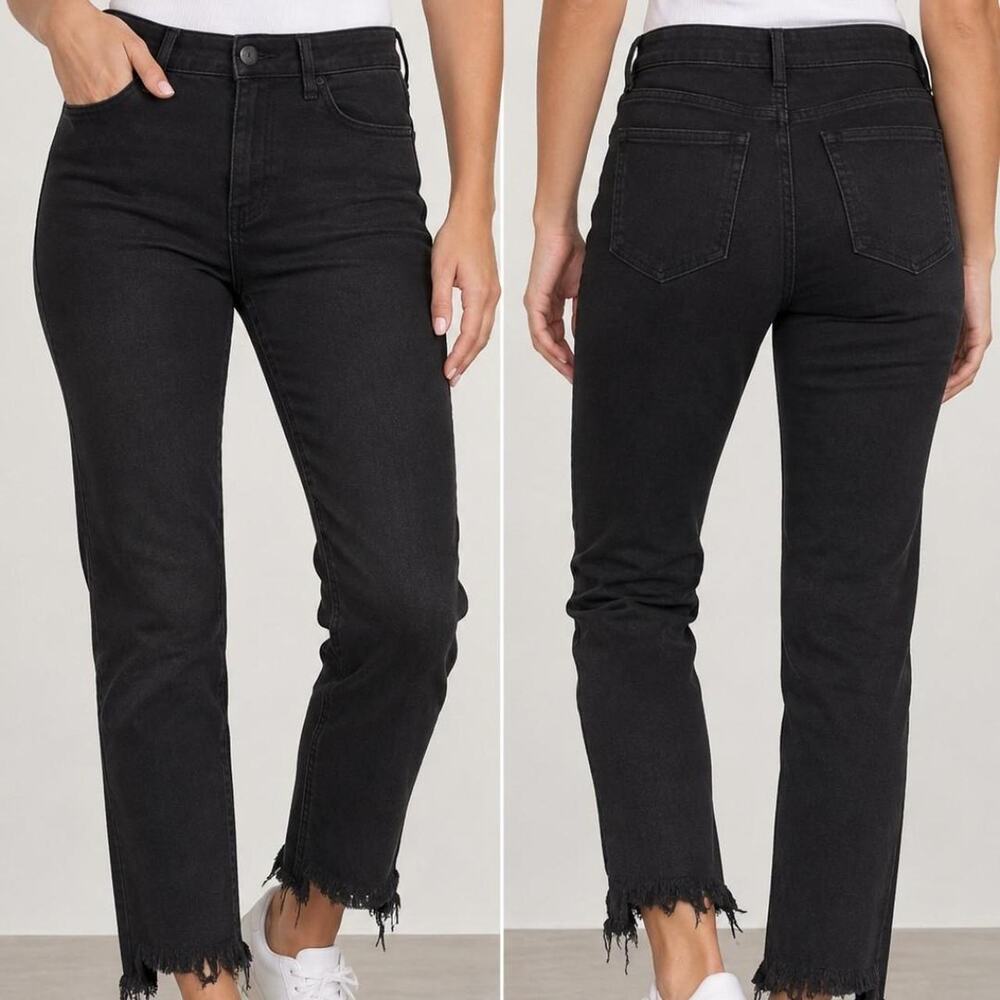 Cello black jeans with frayed jeans